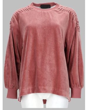 Alberta Ferretti Chic Chenille Mini Sweatshirt For - Pink