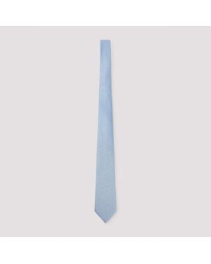 Giorgio Armani Light Silk Tie - Blue