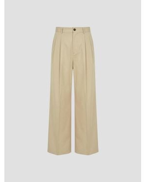 Jil Sander Stylish Cotton Pants - White