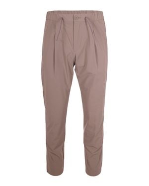Herno Lightweight Stretch Nylon Pants With Adjustable Drawstring - Gray