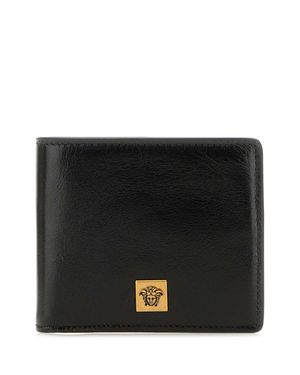 Versace Leather Wallet - Black