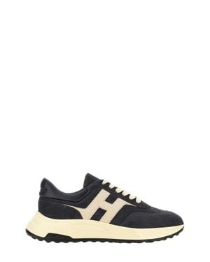 Hogan Calf Leather Sneakers - Blue