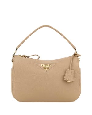 Prada Mini Leather Small Handbag, 24Cm - Brown