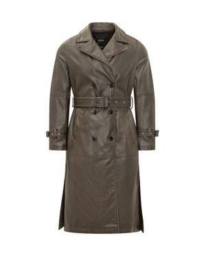 Pinko Tamerice Trench Coat - Gray