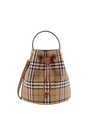 Burberry Small Bucket Bag 'Tb' - Natural