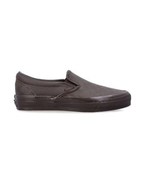 Vans Classic Slip-On Platform Shoes - Brown
