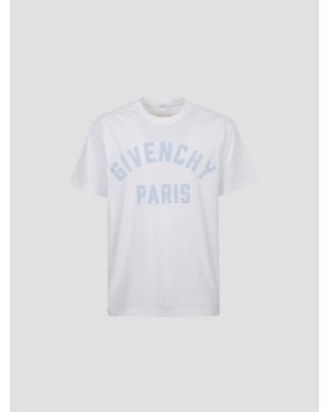 Givenchy Reguther Fit T-Shirt With Stylish Lettering - White