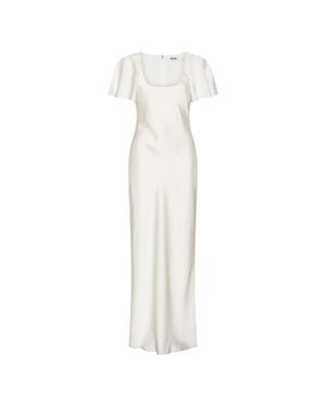 ROTATE BIRGER CHRISTENSEN Flowy Long Dress With Ruffled Sleeves - White