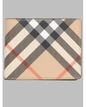 Burberry Textured Wallet - Gray