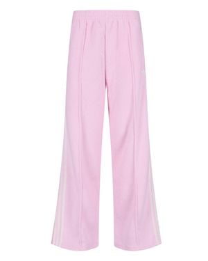 adidas Wide-Leg Track Pants - Pink