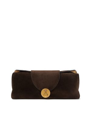 Versace Vivian Suede Clutch - Black