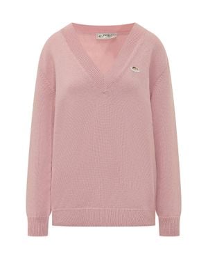 Fiorucci Angel Patch Sweater - Pink