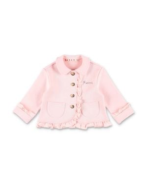 Marni Charming Mini Cotton Jacket For Girls - Pink