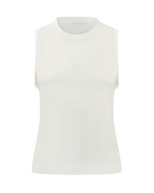 Ami Paris Gironeck Mini Tank Top - White