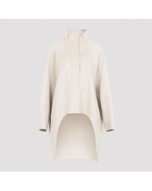 Alaïa Asymmetrical Coat - Natural