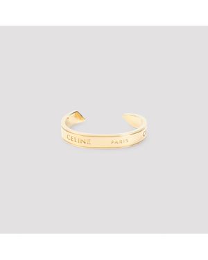 Celine Cuff Bracelet With Mini -Inspired Profile - Metallic