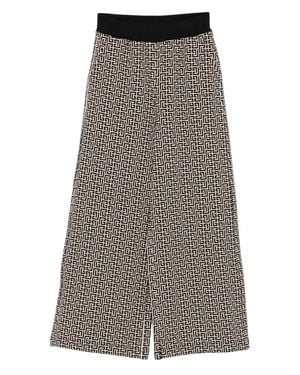 Balmain Boys' Long Pants With Stylish Waist And All-Over Pattern - Gray