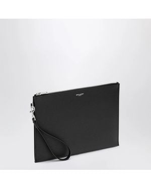 Saint Laurent Zipped Tablet Holder - Black