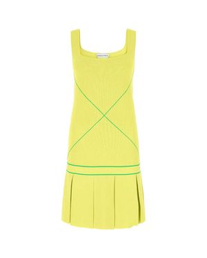 Bottega Veneta Acid Viscose Blend Dress - Yellow