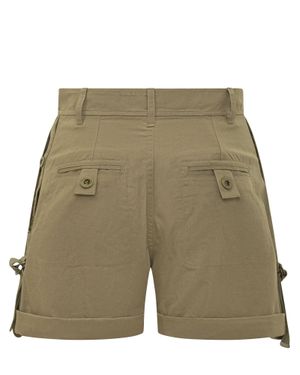 Isabel Marant High-Waisted Cargo Shorts With Front Pockets - Green