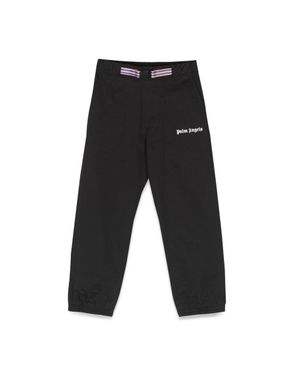 Palm Angels Logo Belt Insert Pants - Black