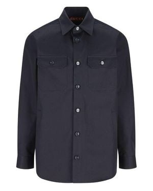 Gucci Classic Button-Up Shirt - Blue