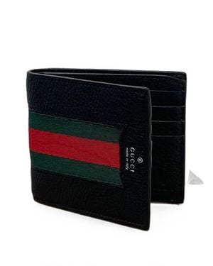 Gucci Stripe Bifold Wallet - Black