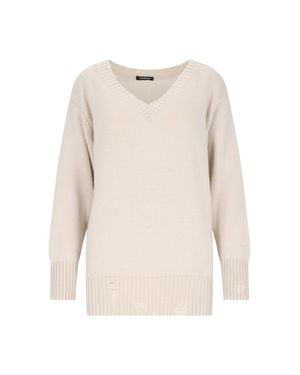Canessa Lightweight 100% Cashmere Sweater For - Natural