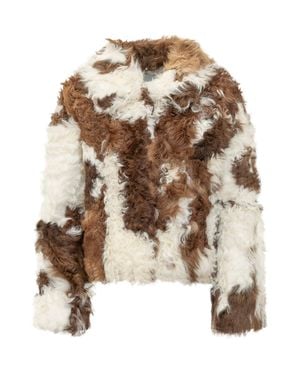 Martha Louis Shearling Jacket - Metallic