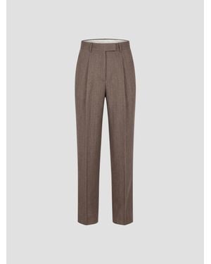 Rohe Single Pleat Tapered Pants - Multicolor