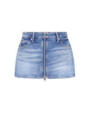 Alexander Wang Tailored Cotton Pants With Utility Pocketing - Blue