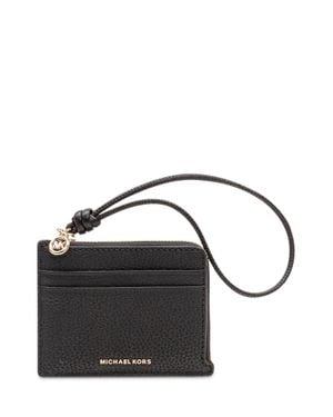 MICHAEL Michael Kors Mini Wallet With Zip Closure - Black