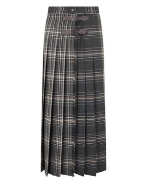 Weekend by Maxmara Long Pleated Skirt - Black