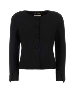 Chloé Crepe Blazer - Black