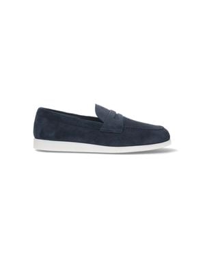 Church's 100% Calf Leather Flat Loafers - Blue