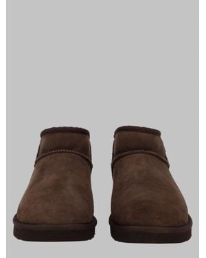 UGG Twinface Shearling-Look Mini Boots - Brown