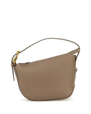 J&m Davidson Cappuccino Leather Zip Quiver Mini Handbag - Brown