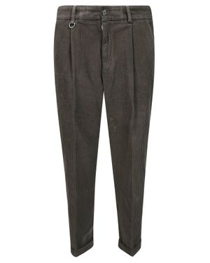 Paolo Pecora Soft Fabric Chino Pants - Gray
