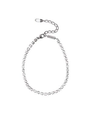 Jimmy Choo Crystal-Embellished Chain Anklet - White