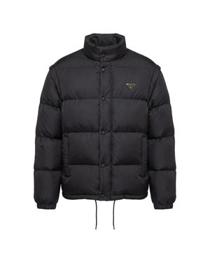Prada Re-Nylon Short Down Jacket - Black