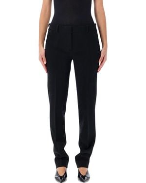 TOTEME Tailored Wool-Blend Pants - Black