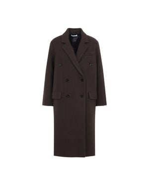 Co. Oversized Double-Breasted Wool Jacket - Black