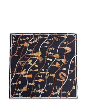 Versace Elegant 90X90 Fashion Scarf - Blue