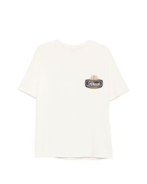 Rhude Safari Crest Graphic T-Shirt - White