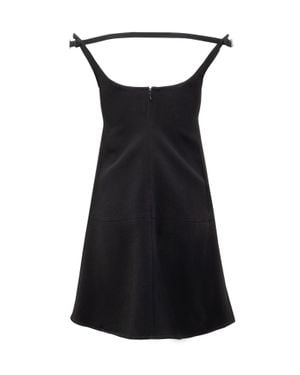 Courreges Stylish Mini Suit With Elegant Ellipse Design - Black