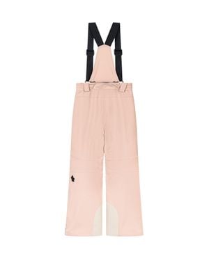 Moncler Kids Ski Pants With Suspenders - Pink