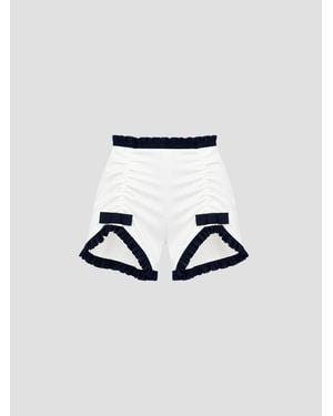 Vivetta Ruffled Shorts - Blue
