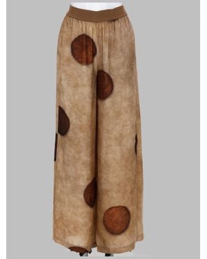 Uma Wang Macro Pois Wide-Leg Pants - Brown