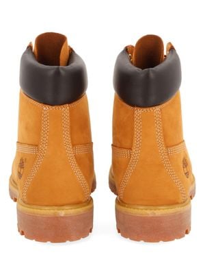 Timberland Mini Leather Rain Boot, 3.5 Cm Heel - Orange
