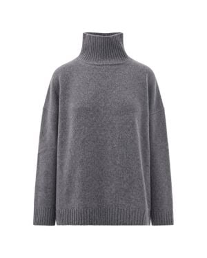 Max Mara Oversized Turtleneck Sweater - Gray